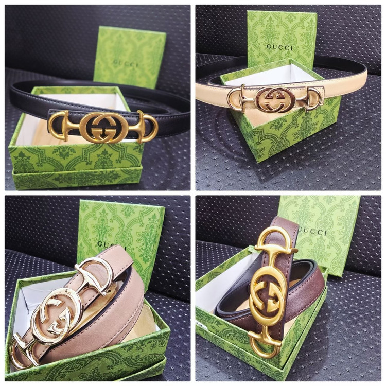 کمربند زنانه Gucci عرض ۲ سانتیمتر