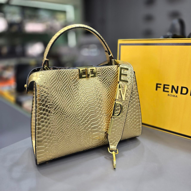 کیف فندی Fendi طرح پوست ماری | سایز ۲۲×۲۹