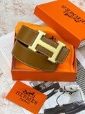 کمربند هرمس Hermès مستر فول پک | عرض ۳ سانتیمتر با سگک طلایی