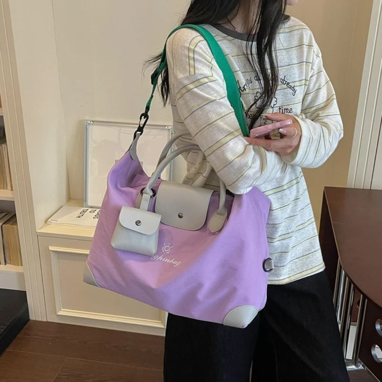 کیف دستی زنانه رنگی zi peng bag | مدل اسپرت با کیف کوچک