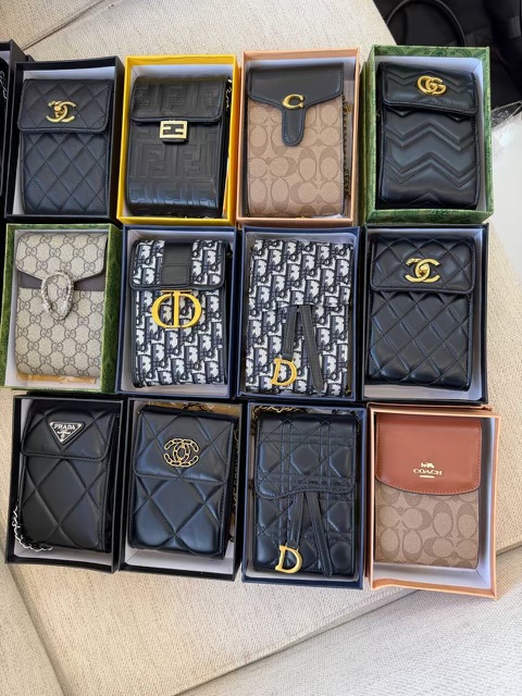 کیف موبایل لاکچری برندهای Chanel، Dior، Gucci، Prada، Fendi، Coach | کیف پول موبایل زنانه