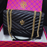 کیف دوشی زنانه Tory Burch طرح دوخت مورب زنجیری